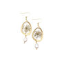 Forget Me Not Or Lace And Freshwater Pearl Drop Earrings, thumbnail 5 of 5