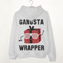 Gansta Wrapper Premium Christmas Slogan Hoodie, thumbnail 5 of 6
