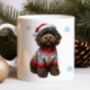 Personalised Chocolate Cockapoo In Christmas Jumper Mug, thumbnail 1 of 2