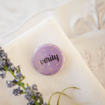 Personalised Dotty Name Badge, 3 of 9
