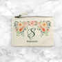 Monogrammed Floral Makeup Bag, thumbnail 4 of 12