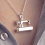 Sterling Silver Sewing Machine Necklace, thumbnail 1 of 12