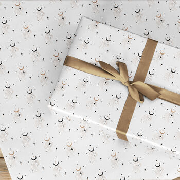 Luna Moon Gift Wrapping Paper Roll Or Folded, 2 of 3