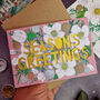 Seasons Greetings Floral Papercut Christmas Card, thumbnail 3 of 8