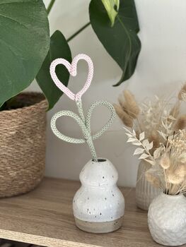 Knitted Wire Heart Stem, 5 of 5