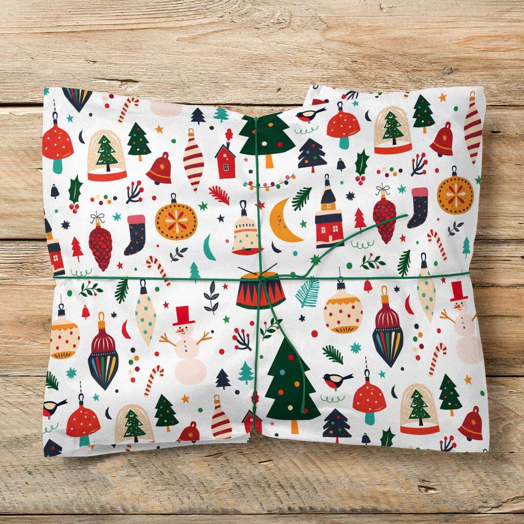 Scandinavian Christmas Wrapping Paper, 1 of 3