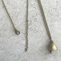 Fair Trade Handmade Brass Bell Pendant Necklace, thumbnail 7 of 12