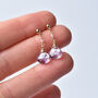 Pink Tourmaline And Pink Amethyst Drop Earrings, thumbnail 5 of 10