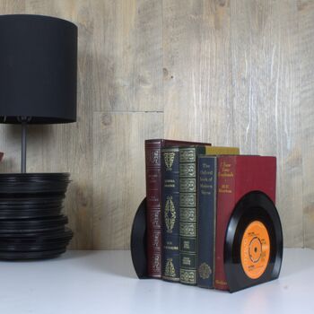 Small Vinyl Record Bookends 45's, 10 of 11