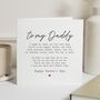 Fathers Day Poem Card From Daughter Son, thumbnail 1 of 7