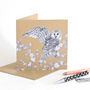 Barn Owl Recycled Greetings Card, thumbnail 1 of 2