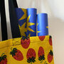 Patterned Cotton Drill Tote Bag, thumbnail 6 of 12