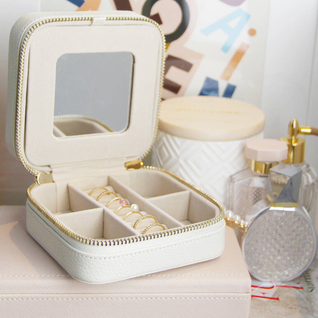 Personalised Leather Travel Jewellery Boxes By XISSJEWELLERY