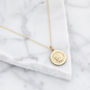 Mens Gold Or Silver Small Round St Christopher Necklace, thumbnail 2 of 11