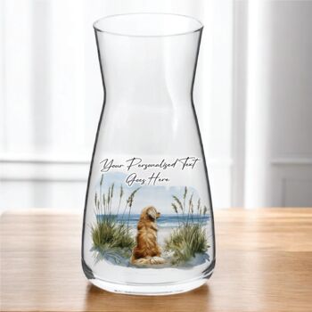 Personalised Tibetain Spaniel Dog Beach Walk Collection, 7 of 8