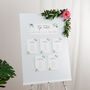 Green Eucalyptus Wedding Table Plan Cards, thumbnail 2 of 5