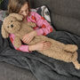 Extra Long Plush Hot Water Bottle 72cm Miniature Poodle, thumbnail 1 of 3