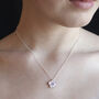 Silver Blossom Birthstone Necklace, thumbnail 8 of 8