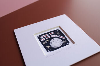 Love You To The Moon And Back Mini Art Print, 3 of 11