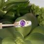 The Heather Amethyst Ring, thumbnail 1 of 4