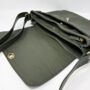 Multi Compartment Womens Leather Handbag Shoulder Bag In Khaki Green, thumbnail 4 of 8