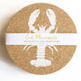 Cork Placemats And Coasters | Lobster, thumbnail 6 of 7