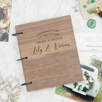 Personalised Scrapbook Wedding Planner Engagement Gift, 5 of 12
