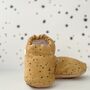 Dotted Cotton Moccasins For Babies And Toddlers, thumbnail 1 of 2