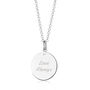 Engraved Sterling Silver Cancer Zodiac Necklace, thumbnail 4 of 8