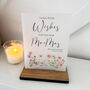 Floral Personalised Leave Your Wishes Sign Opaque, thumbnail 6 of 6