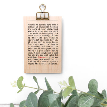 Running Card, 5 of 8