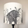 Elephant Linen Lampshade, thumbnail 4 of 4