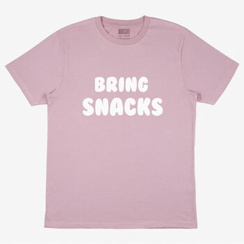 Bring Snacks Women's Slogan T Shirt, 3 of 3