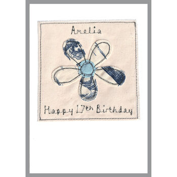 Personalised Flower Birthday Card For Her, 3 of 12