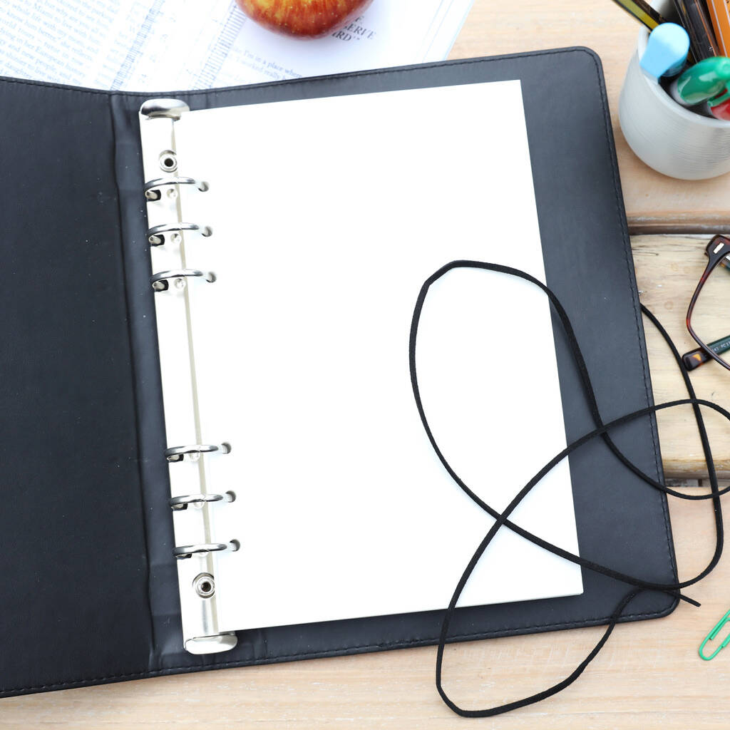 Personalised Teacher Vegan Leather Refillable Notebook By Lisa Angel