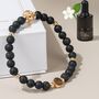 Aromatherapy Black Onyx Bracelet With Mystic Aura Essential Oil Set, thumbnail 1 of 8