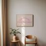 Everything Is Figureoutable Landscape Wall Print | Blush Pink And Cream, thumbnail 1 of 3