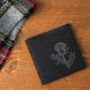 The Highlands Thistle Design Square Slate Coaster, thumbnail 1 of 2