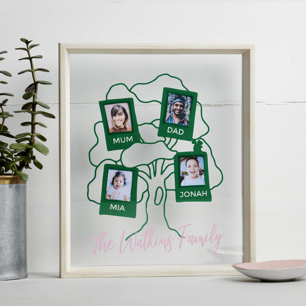 Personalised Family Tree Frame By Posh Totty Designs Creates