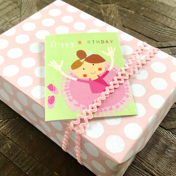 Mini Ballerina Birthday Card, 3 of 4