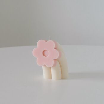 Pastel Rainbow Flower Candle, 3 of 6