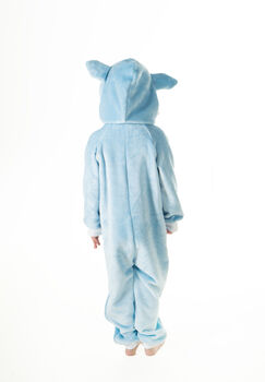 Winter Snow Forest Onesie In Super Soft Fleece, 3 of 4