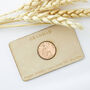 100th Birthday 1924 Farthing Personalised Wallet Card, thumbnail 1 of 7