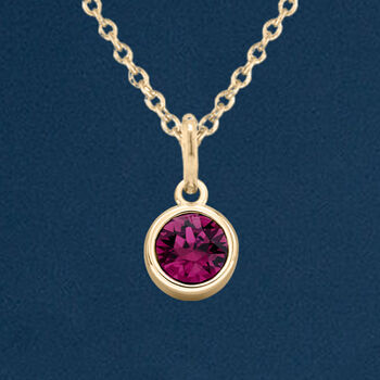 Yellow Gold Plated February Amethyst Birthstone Necklace, 2 of 12