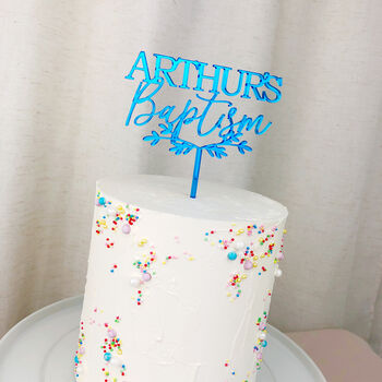 Personalised Baptism Cake Topper, 2 of 5