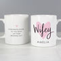 Personalised Hubby And Wifey Ceramic Mug Set, thumbnail 4 of 6