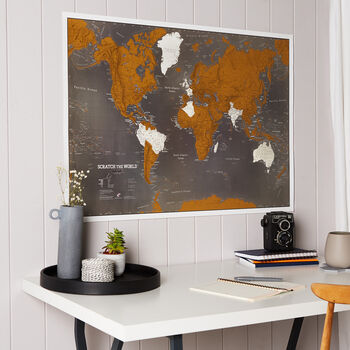 Scratch The World® Map Print With Coin, 10 of 12