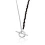 Black Bead And Chain T Bar Necklace, thumbnail 7 of 8