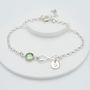 Personalised Birthstone And Infinity Bracelet, thumbnail 1 of 3