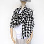 Houndstooth Warm Winter Personalised Scarf, thumbnail 5 of 11
